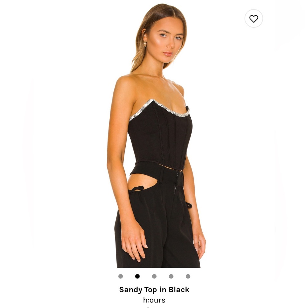 H:ours Sandy Top in Black Small